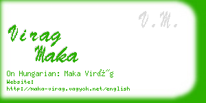 virag maka business card